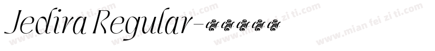 Jedira Regular字体转换